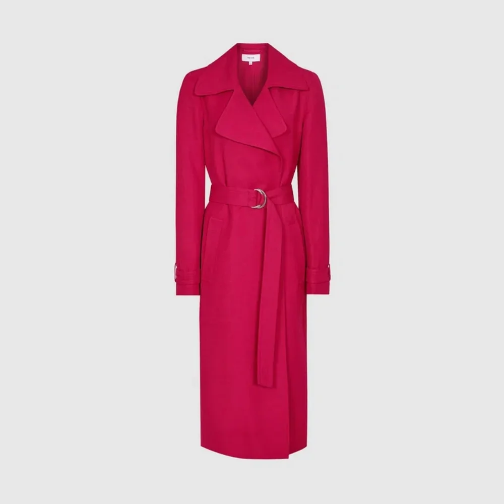 REISS | Lianna Linen Blend Duster Coat - Picture 2 of 6